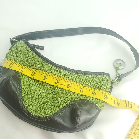 The Sak Womens Brown Crochet Shoulder Strap Lined Inner Pockets Hobo Bags - Picture 9 of 12